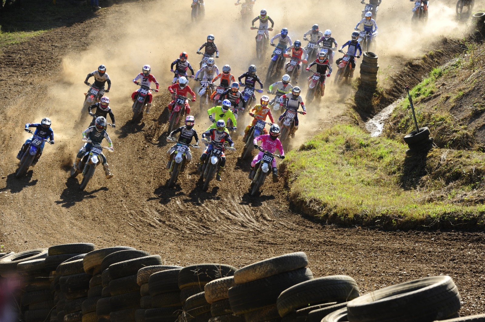 Départ et premier virage